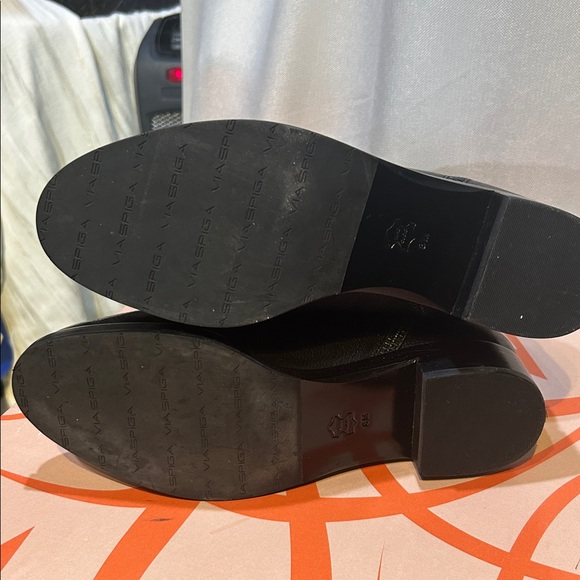 Via Spiga Black Lace-Up Boots - Picture 5 of 6